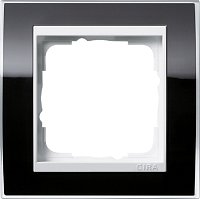 Рамка универсальная Gira Event Clear 1-м. черный/белый глянец